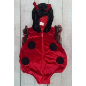 Unbranded Halloween Infant Toddler Ladybug Costume One Size Black Red